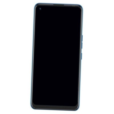 Camera Lens Glass with Frame for Tecno Camon 18i Blue