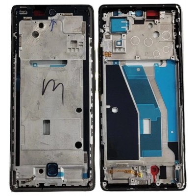 Lcd Frame Middle Chassis For Tecno Spark 20 Pro Plus White By - Maxbhi Com