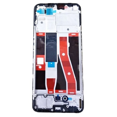 Lcd Frame Middle Chassis For Oppo Reno5 F Black By - Maxbhi Com