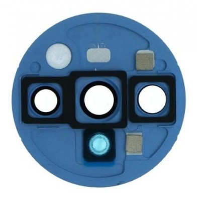 Camera Lens Glass With Frame For Oneplus 7t Blue By - Maxbhi Com