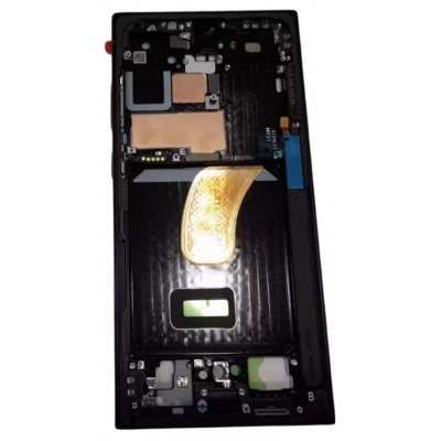 Lcd Frame Middle Chassis For Samsung Galaxy S23 Ultra Lime By - Maxbhi Com