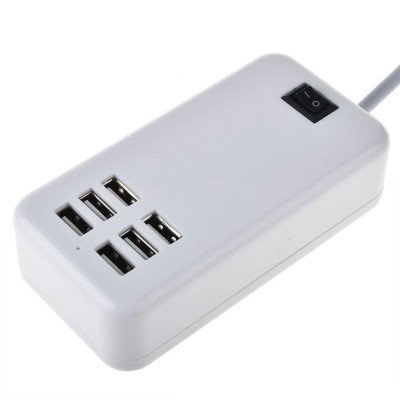 6 Port Multi USB HighQ Fast Charger for Samsung Gear 2 - Maxbhi.com