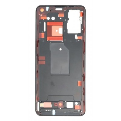 Lcd Frame Middle Chassis For Oneplus 9 Pro Black By - Maxbhi Com