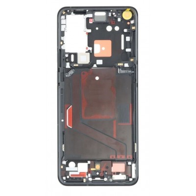 Lcd Frame Middle Chassis For Oneplus 9 Pro Black By - Maxbhi Com