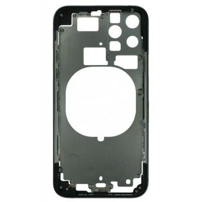 Lcd Frame Middle Chassis For Apple Iphone 11 Pro Black By - Maxbhi Com