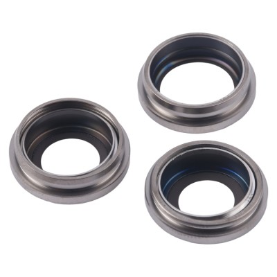 Camera Lens Glass With Frame For Apple Iphone 16 Pro Silver By - Maxbhi Com