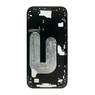 Lcd Frame Middle Chassis For Apple Iphone 16 Black By - Maxbhi Com