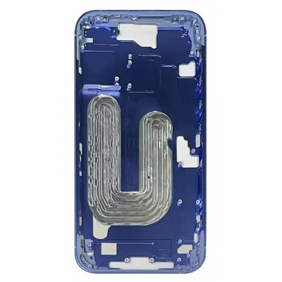 Lcd Frame Middle Chassis For Apple Iphone 16 Plus Blue By - Maxbhi Com