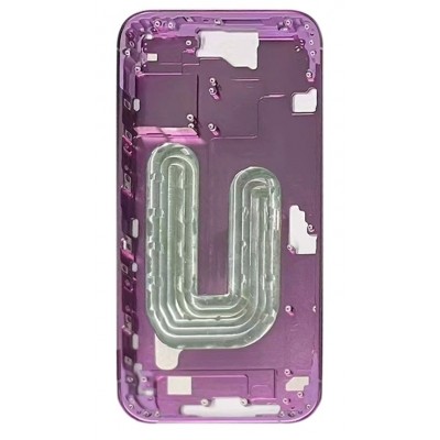 Lcd Frame Middle Chassis For Apple Iphone 16 Plus Pink By - Maxbhi Com