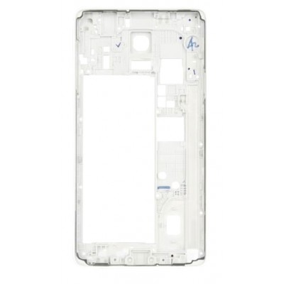 Middle Frame Ring Only For Samsung Galaxy Note 4 White By - Maxbhi Com