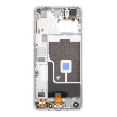 Lcd Frame Middle Chassis For Sharp Aquos R3 White By - Maxbhi Com