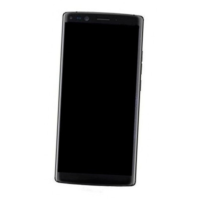 Camera Lens Glass with Frame for Doogee Mix 2 Black