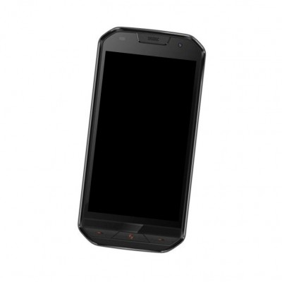 Camera Lens Glass with Frame for Doogee S30 Black