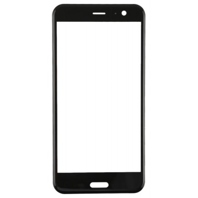Replacement Front Glass For Htc U11 Black By - Maxbhi Com