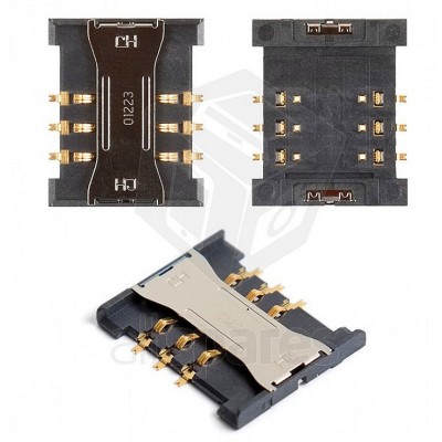 SIM Card Connector for Samsung E2652 With Flex Cable