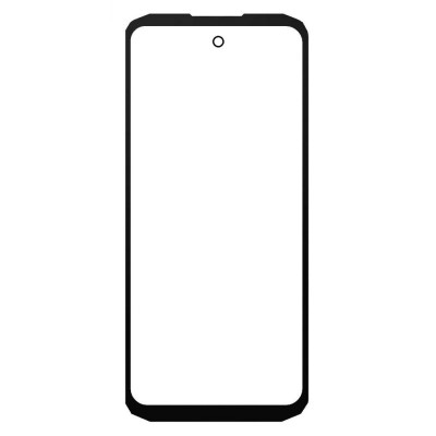 Replacement Front Glass For Doogee Fire 6 Black By - Maxbhi Com