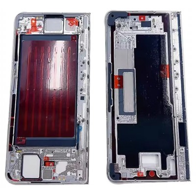 Lcd Frame Middle Chassis For Honor Magic Vs2 White By - Maxbhi Com