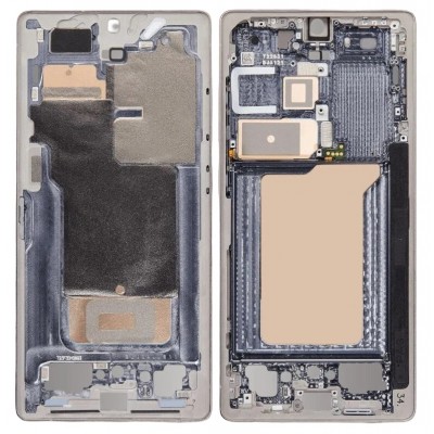 Lcd Frame Middle Chassis For Samsung Galaxy S25 Ultra White By - Maxbhi Com