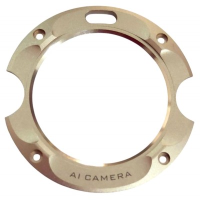 Camera Lens Glass With Frame For Blackview Bl9000 Pro 5g Gold By - Maxbhi Com