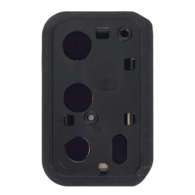 Camera Lens Glass With Frame For Oppo A16 Black By - Maxbhi Com