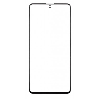 Replacement Front Glass For Samsung Galaxy M62 Black By - Maxbhi Com