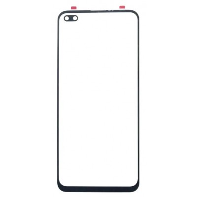 Replacement Front Glass For Oppo A92s Black By - Maxbhi Com