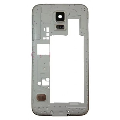 Middle Frame Ring Only For Samsung Galaxy S5 Duos White By - Maxbhi Com