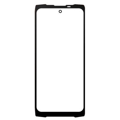 Replacement Front Glass For Blackview Bv8200 Black By - Maxbhi Com