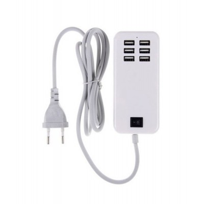6 Port Multi USB HighQ Fast Charger for HP Slate 7 VoiceTab - Maxbhi.com