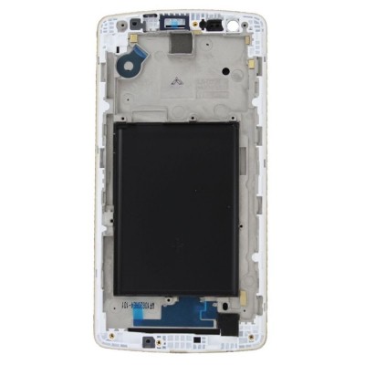 Lcd Frame Middle Chassis For Lg D722k White By - Maxbhi Com