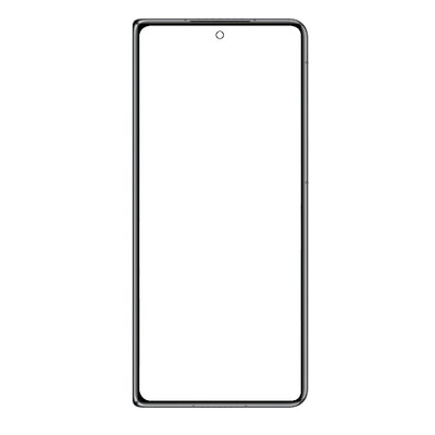 Replacement Front Glass For Huawei Mate X5 Black By - Maxbhi Com