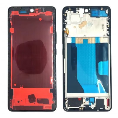 Lcd Frame Middle Chassis For Vivo Iqoo Z9 Turbo Black By - Maxbhi Com