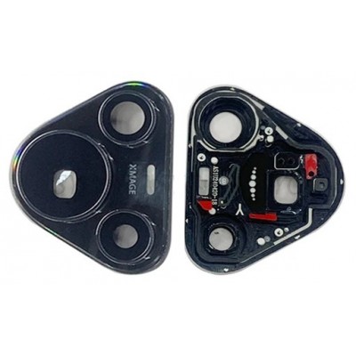 Camera Lens Glass With Frame For Huawei Pura 70 Black By - Maxbhi Com