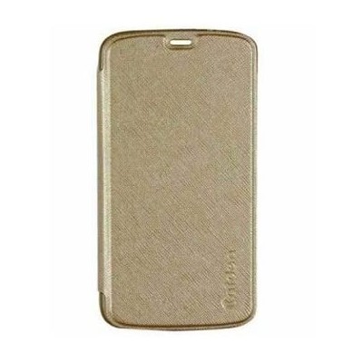 Flip Cover for Micromax Canvas Selfie Lens - Golden