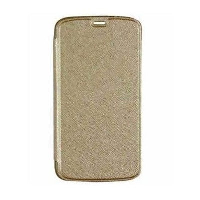 Flip Cover for Micromax Q345 - Golden