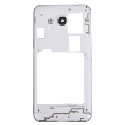 Middle Frame Ring Only For Samsung Galaxy Grand Prime White By - Maxbhi Com