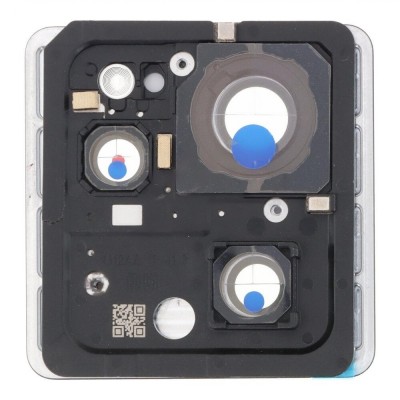 Camera Lens Glass With Frame For Xiaomi 13t Pro White By - Maxbhi Com