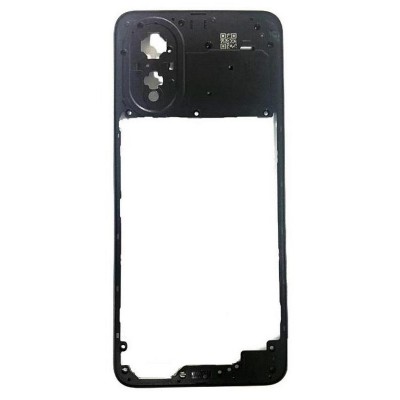 Middle Frame Ring Only For Oppo A18 Black By - Maxbhi Com