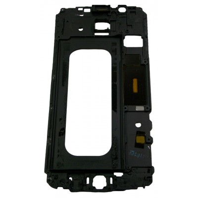 Lcd Frame Middle Chassis For Samsung Galaxy A8 Duos White By - Maxbhi Com