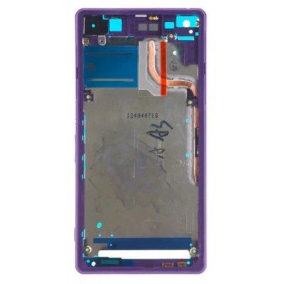 Lcd Frame Middle Chassis For Sony Ericsson Xperia Z2 D6520 Purple By - Maxbhi Com
