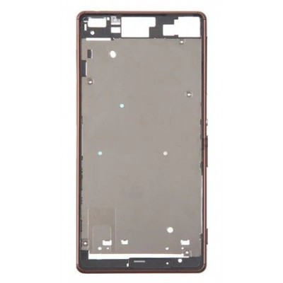 Lcd Frame Middle Chassis For Sony Xperia Z3 Copper By - Maxbhi Com
