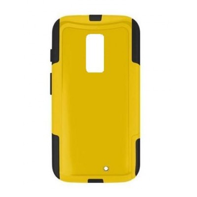 Back Case for Motorola New Moto G - 2nd Gen - Yellow & Black