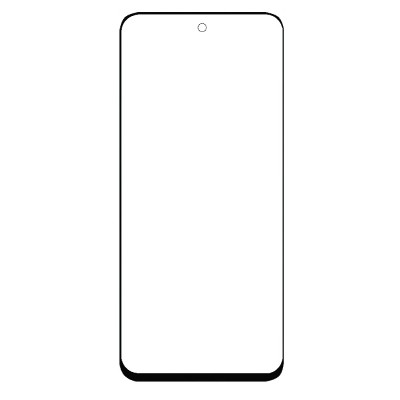 Replacement Front Glass For Lava Bold N1 Pro White By - Maxbhi Com