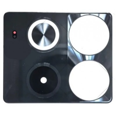 Camera Lens Glass With Frame For Infinix Note 40 4g Black By - Maxbhi Com