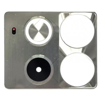 Camera Lens Glass With Frame For Infinix Note 40 4g White By - Maxbhi Com