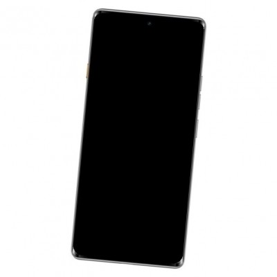 Lcd Frame Middle Chassis For Tecno Camon 40 Pro 4g Black By - Maxbhi Com
