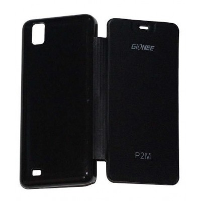 Flip Cover for Gionee Pioneer P2M - Black