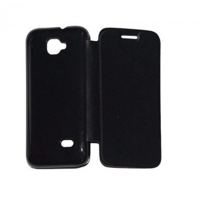 Flip Cover for Intex Aqua V5 - Black