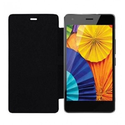 Flip Cover for Intex Cloud Flash - Black