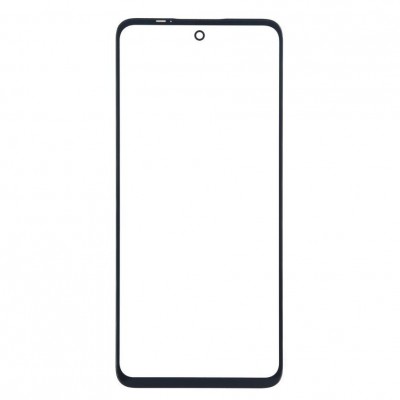 Replacement Front Glass For Motorola Moto E14 Black By - Maxbhi Com